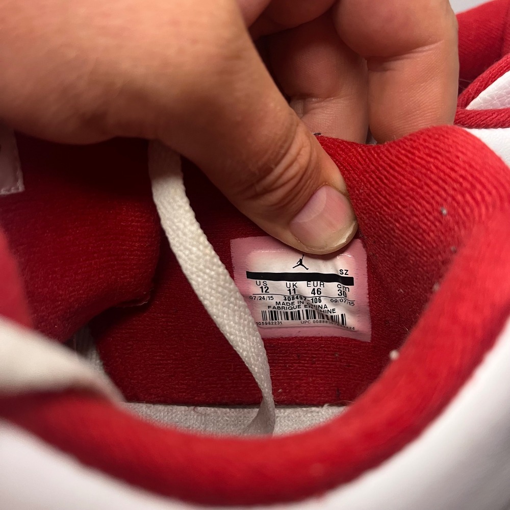 Air Jordan 4 Retro Alternate 89 White Gym Red Black 308497-106 Mens 12 - Picture 7 of 7